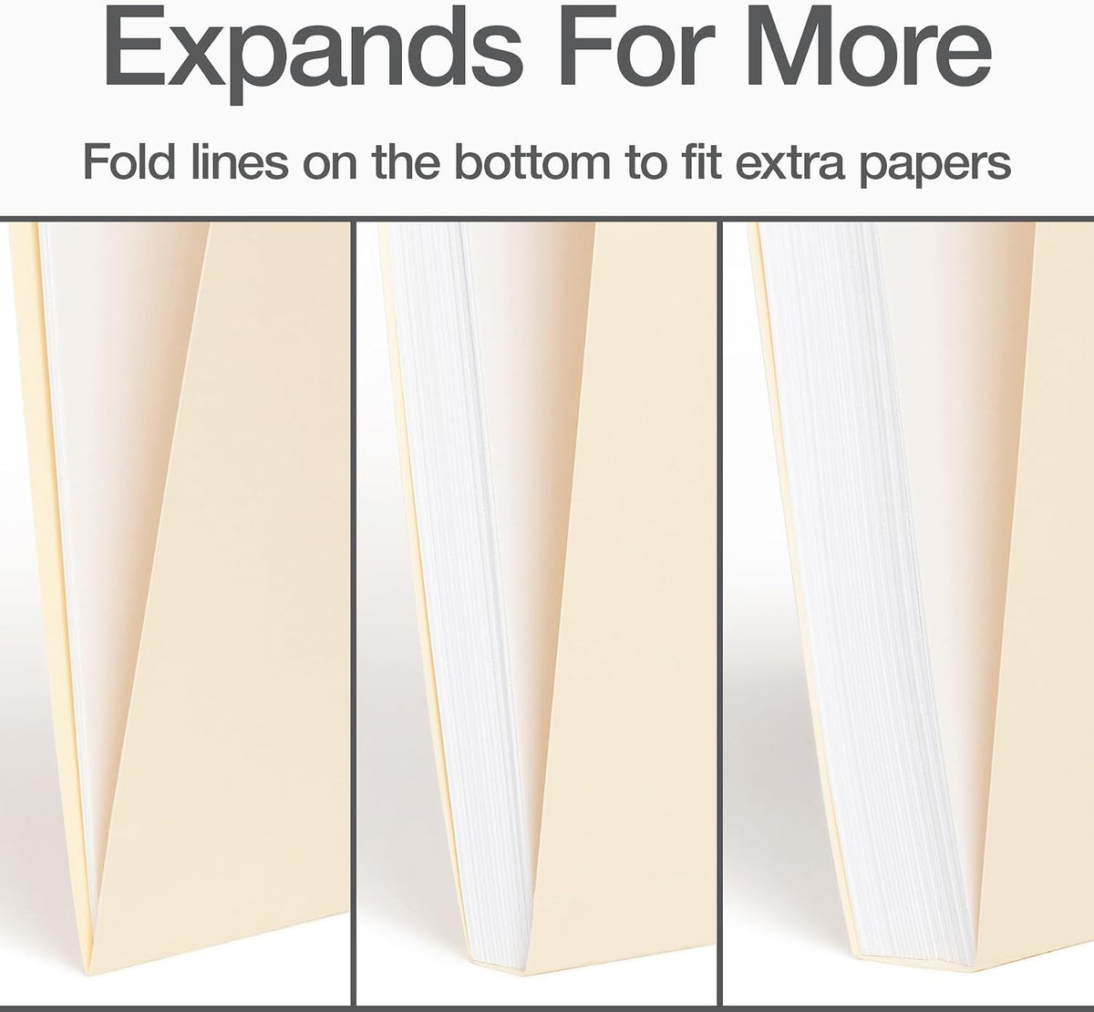 Oxford File Folders, 36 Pack, Letter Size (8.5" x 11"), 3 Tabs, Durable Manila Paper, for School, Office & Home Document Organization