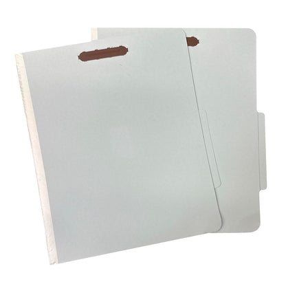 Amazon Basics Classification Folder for Documents and Organization, 1 Divider, 2" Embedded Fasteners, Letter Size, Light Blue, 10 Count