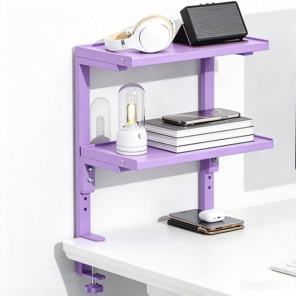 Spacrea 2 Tier Clamp on Desk Shelf