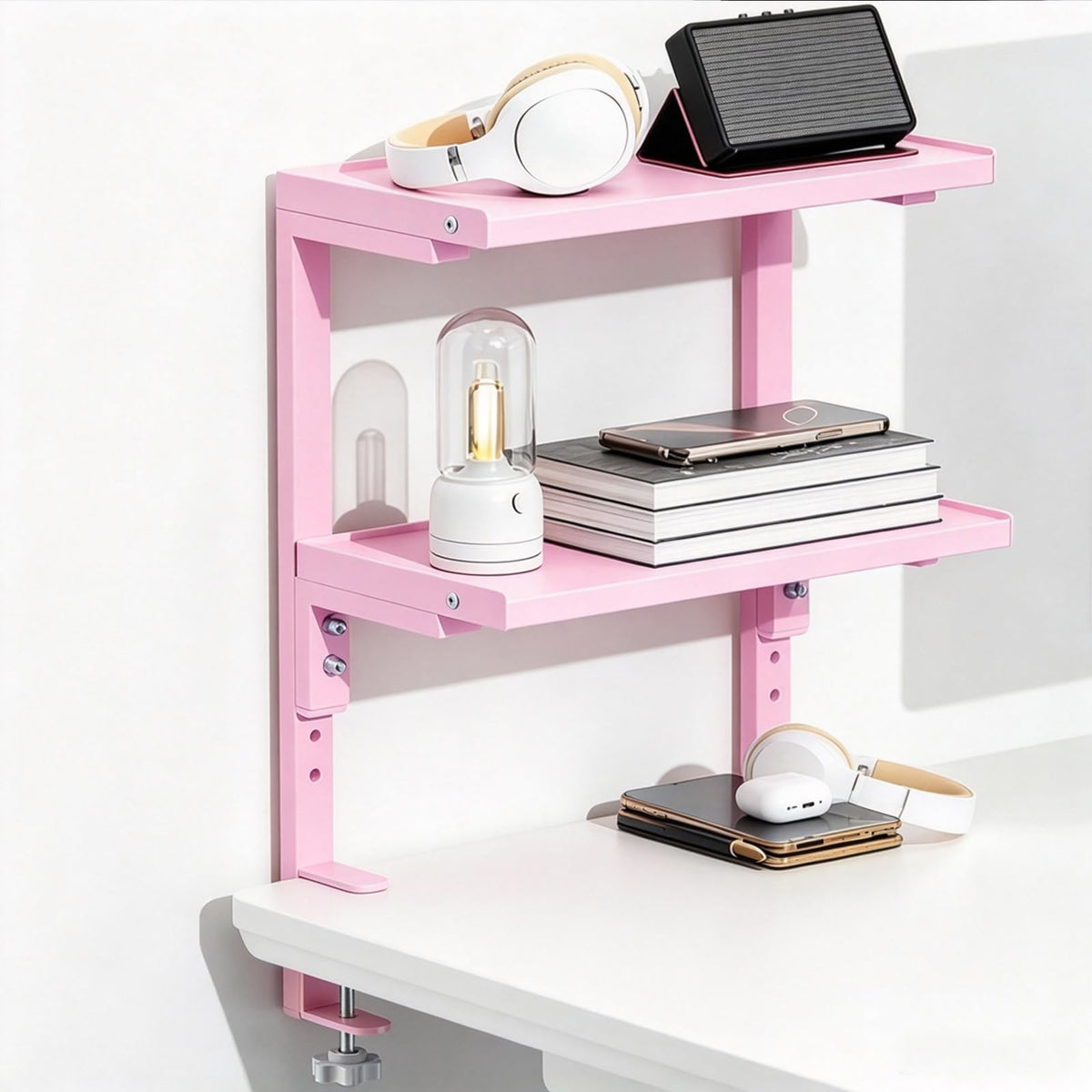 Spacrea 2 Tier Clamp on Desk Shelf