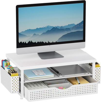 gianotter Monitor Stand with Drawer and 2 Pen Holders