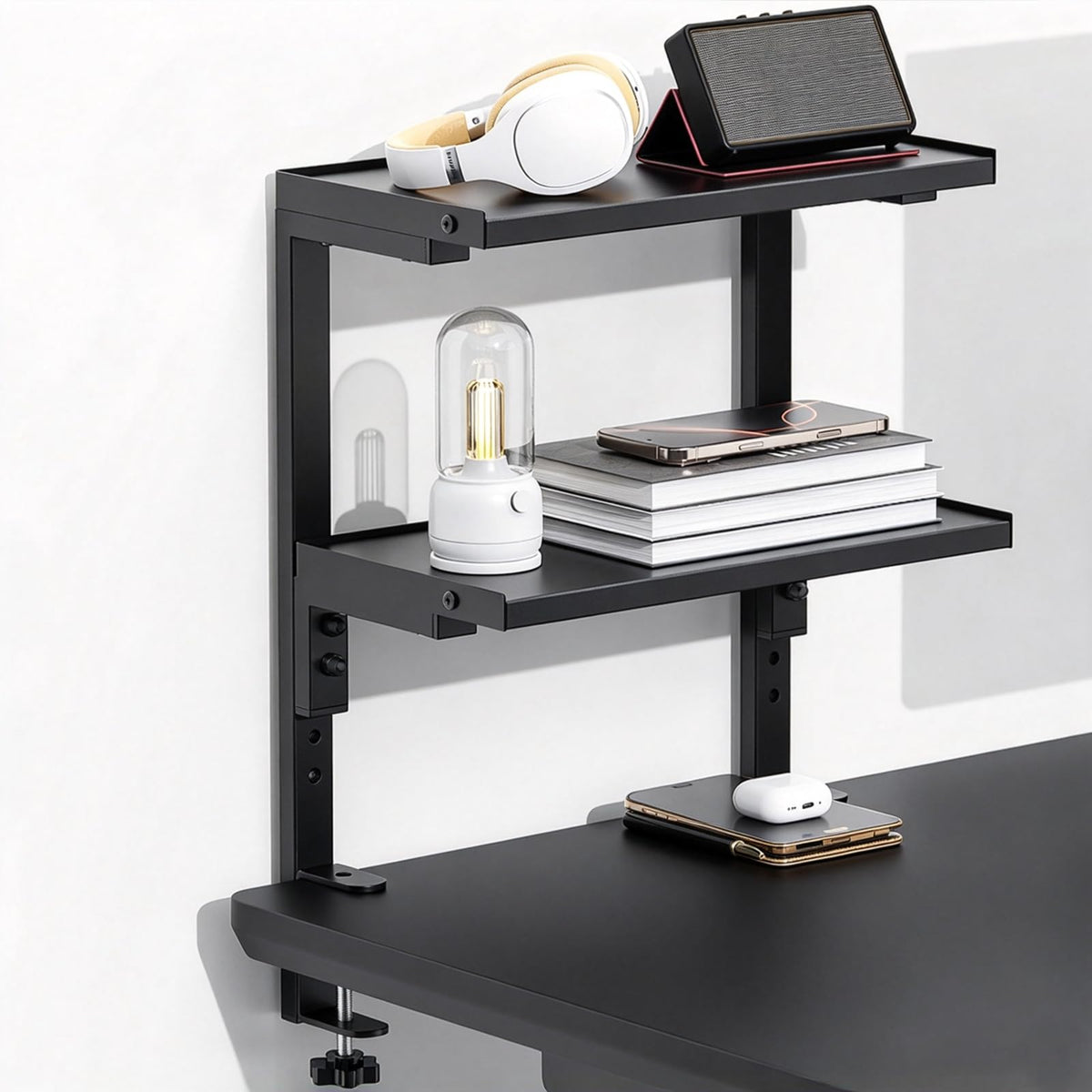 Spacrea 2 Tier Clamp on Desk Shelf