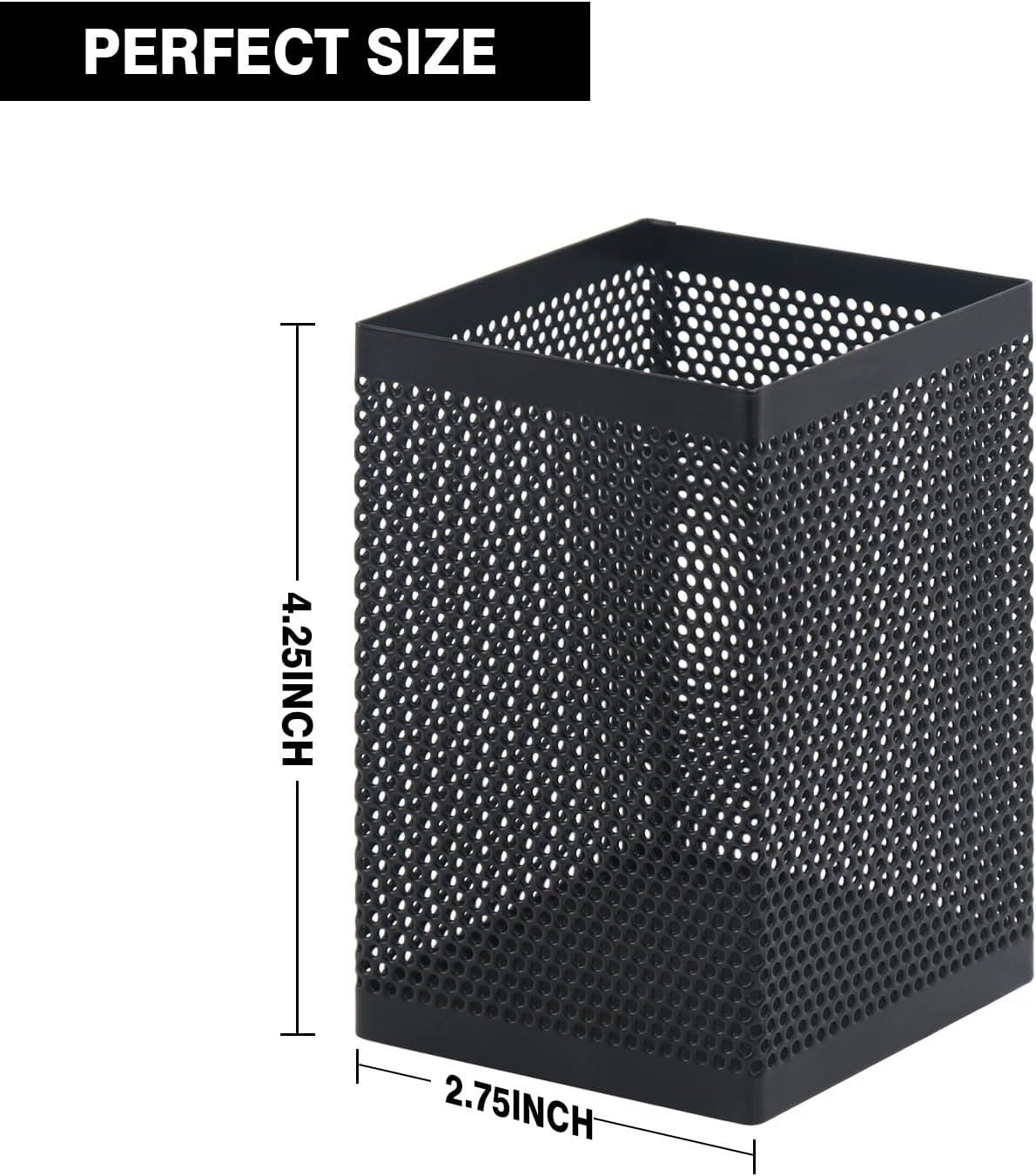 Comix Mesh Pen Holder, Desk Organizer for Home Office, Black