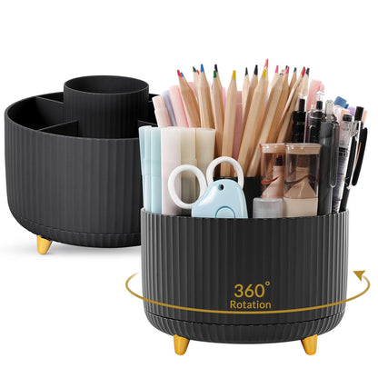 SKYDUE 360 Degree Rotating Desk Organizer, Pencil Pen Holder for Desk
