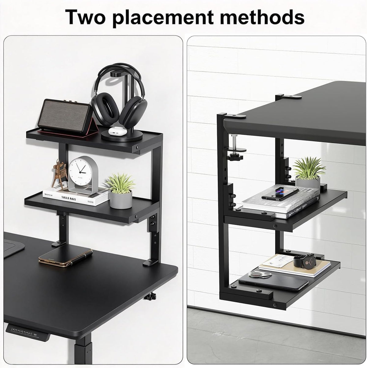Spacrea 2 Tier Clamp on Desk Shelf