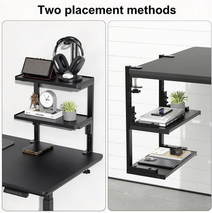 Spacrea 2 Tier Clamp on Desk Shelf